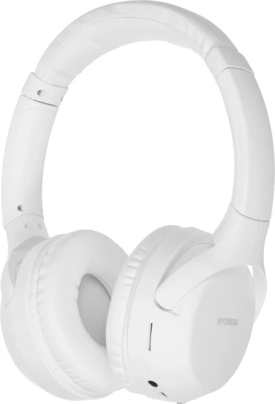 Гарнитура накладные Hyundai H-HP101 белый беспроводные bluetooth оголовье