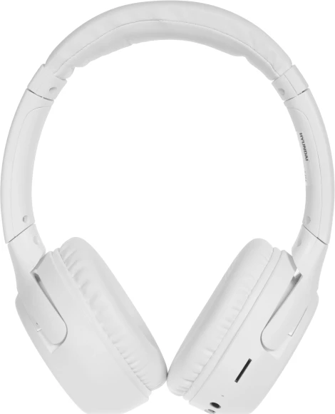 Гарнитура накладные Hyundai H-HP101 белый беспроводные bluetooth оголовье