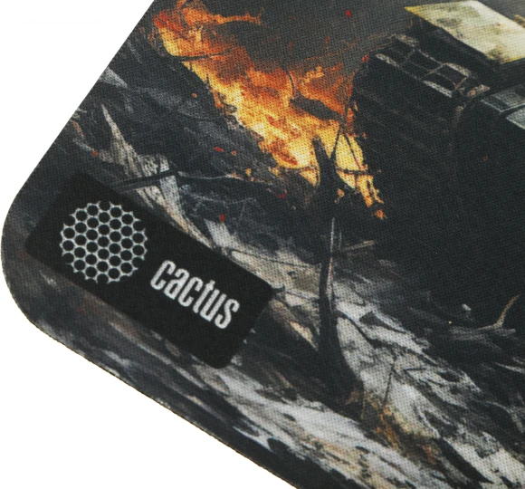 Коврик для мыши Cactus Tank рисунок 250x200x3мм (CS-MP-D04S)