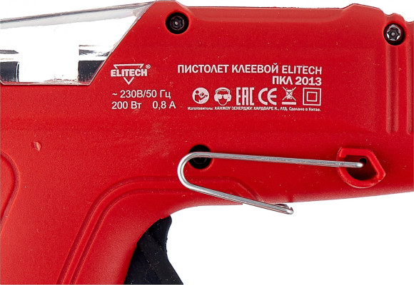 Клеевой пистолет Elitech ПКЛ 2013 200Вт темп.193С 13гр/мин стерж.:11.2мм (185681) Клеевой пистолет Elitech ПКЛ 2013 200Вт темп.193С 13гр/мин стерж.:11.2мм (185681)