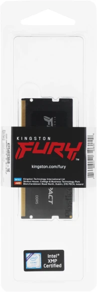 Память DDR5 16GB 4800MHz Kingston KF548S38IB-16 Fury Impact RTL PC5-38400 CL38 SO-DIMM 262-pin 1.1В single rank Ret