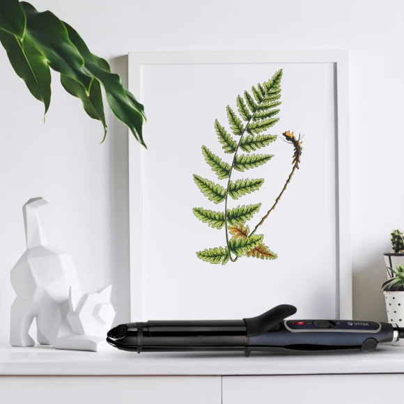 Щипцы Vitek VT-8424 30Вт синий макс.темп.:200С покрытие:керамическое