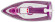 Утюг Vitek VT-8346 2400Вт белый/фиолетовый