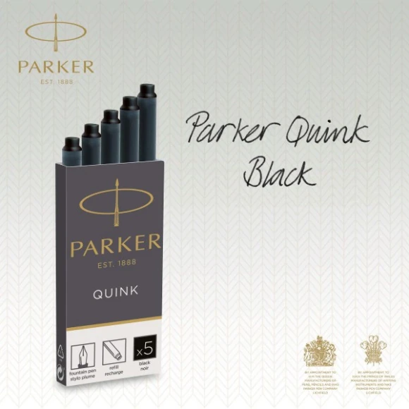 Картридж Parker Quink Z11 (1950382) черные чернила для ручек перьевых (5шт)
