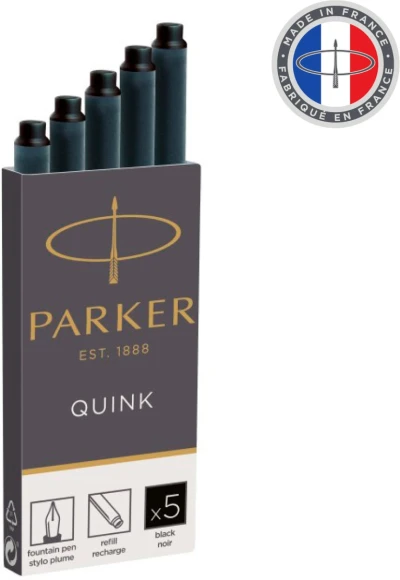 Картридж Parker Quink Z11 (1950382) черные чернила для ручек перьевых (5шт)