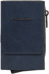 Чехол для кредитных карт Piquadro Solm PP5585S141R/N черный натур.кожа/алюм.