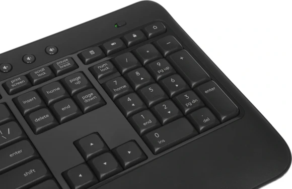 Клавиатура + мышь Logitech MK540 клав:черный мышь:черный USB беспроводная slim Multimedia (920-008691)