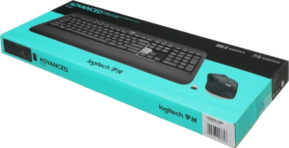 Клавиатура + мышь Logitech MK540 клав:черный мышь:черный USB беспроводная slim Multimedia (920-008691)