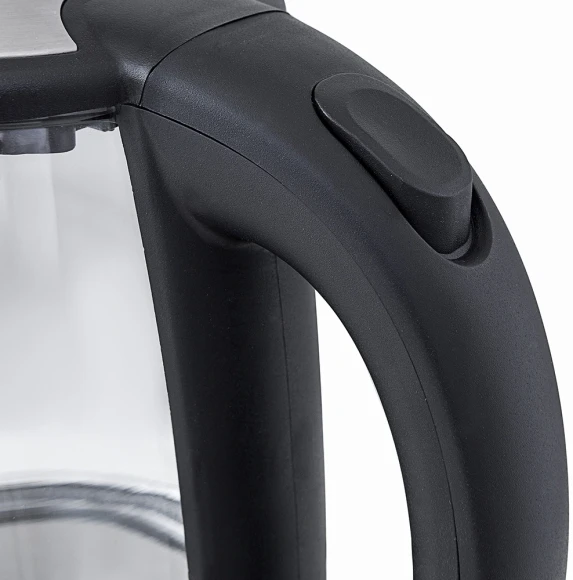 Чайник электрический Kitfort КТ-619 1.7л. 2200Вт серебристый/черный корпус: стекло/металл Чайник электрический Kitfort КТ-619 1.7л. 2200Вт серебристый/черный корпус: стекло/металл