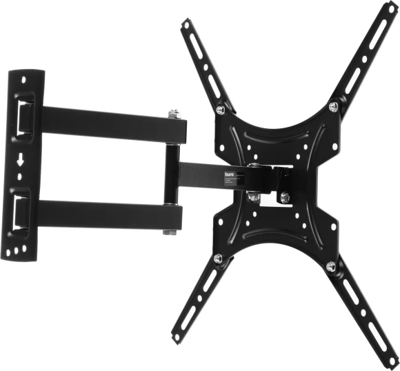 Кронштейн для телевизора Buro FL4S черный 20"-65" макс.25кг настенный поворотно-выдвижной и наклонный