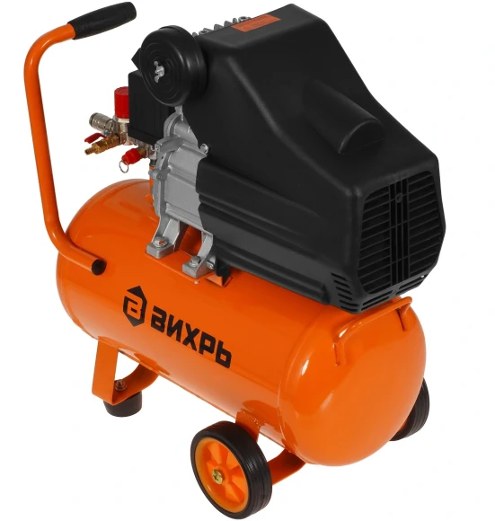Компрессор поршневой Вихрь КМП-24/230АМ масляный 230л/мин 24л 1600Вт оранжевый Компрессор поршневой Вихрь КМП-24/230АМ масляный 230л/мин 24л 1600Вт оранжевый