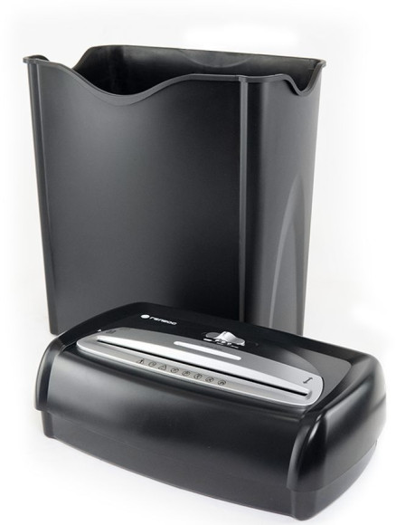 Шредер Heleos УД15-2 черный/серебристый (секр.Р-2) ленты 12лист. 15лтр. скобы пл.карты