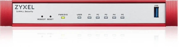 Межсетевой экран Zyxel USG Flex 50H (USGFLEX50H-EUCI02F) 10/100/1000BASE-TX компл.:набор подписок на 1 год AS/AV/CF/IDP красный