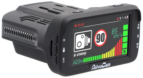 Видеорегистратор с радар-детектором AdvoCam FD Combo черный 142гр. GPS MSTAR 8336