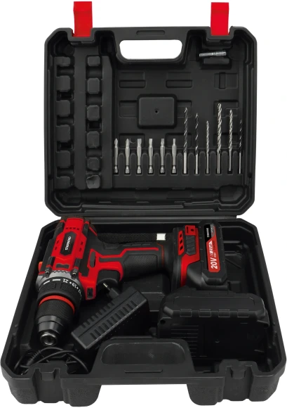 Дрель-шуруповерт Starwind CD20-2.0/2.0S1 40Вт аккум. патрон:быстрозажимной (кейс в комплекте)