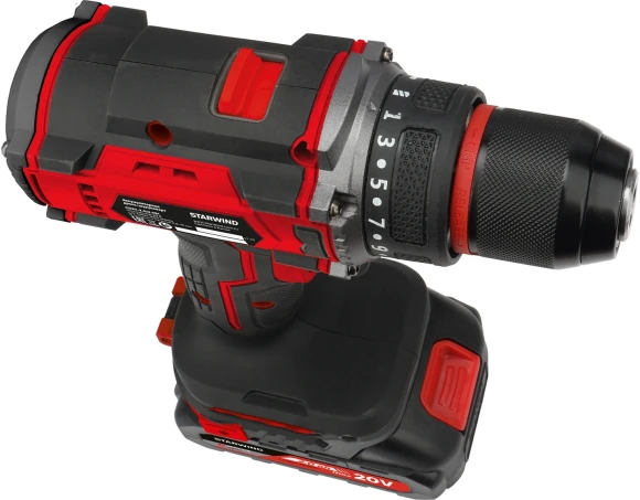 Дрель-шуруповерт Starwind CD20-2.0/2.0S1 40Вт аккум. патрон:быстрозажимной (кейс в комплекте)