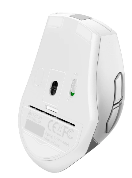 Мышь A4Tech Fstyler FG35 серебристый/белый оптическая 2000dpi беспров. USB 6but (FG35 SILVER)