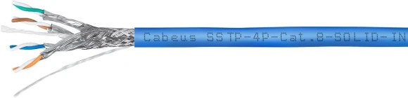 Кабель Cabeus SSTP-4P-CAT.7A-SOLID-IN-LSZH кат.7A S/FTP 4 пары LSZH внутренний 305м оранжевый Кабель Cabeus SSTP-4P-CAT.7A-SOLID-IN-LSZH кат.7A S/FTP 4 пары LSZH внутренний 305м оранжевый