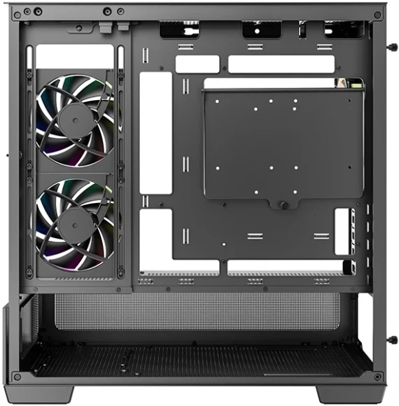 Корпус Deepcool CG380U 3F черный без БП mATX 6x120mm 3x140mm 2xUSB3.0 audio bott PSU