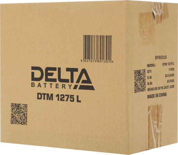 Батарея для ИБП Delta DTM 1275 L 12В 75Ач Батарея для ИБП Delta DTM 1275 L 12В 75Ач