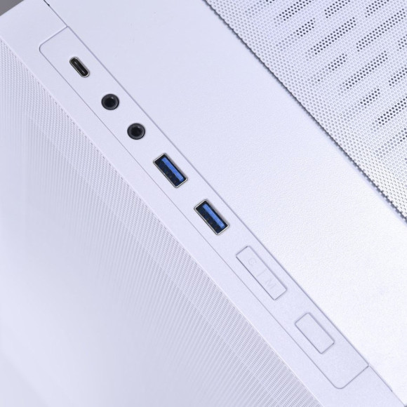 Корпус Lian-Li Lancool 205 Mesh белый без БП ATX 2x120mm 2x140mm 2xUSB3.0 audio bott PSU