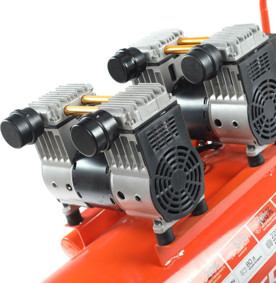 Компрессор поршневой Patriot WO 80-360 безмасляный 80л 2200Вт оранжевый Компрессор поршневой Patriot WO 80-360 безмасляный 80л 2200Вт оранжевый