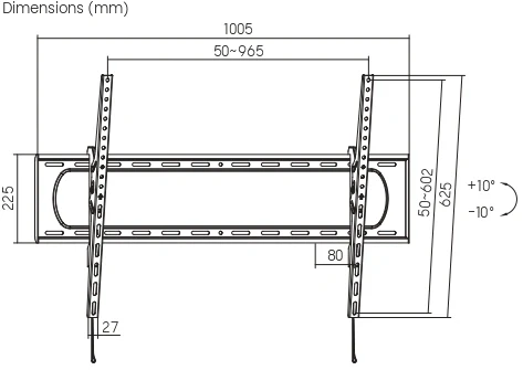 Кронштейн для телевизора Ultramounts UM851T черный 60"-120" макс.120кг настенный наклон Кронштейн для телевизора Ultramounts UM851T черный 60"-120" макс.120кг настенный наклон