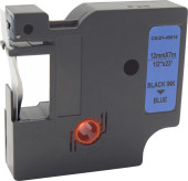 Картридж ленточный Cactus CS-D1-45016 45016 черный на синем 12x7 для Dymo LM 160, 210D, 280, PnP, 420P, 500 TS; Rhino Pro 6000, 5200, 4200
