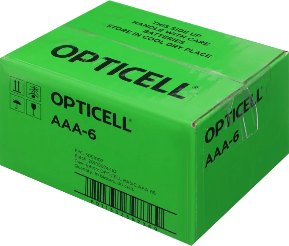 Батарея Opticell Basic LR03 AAA (6шт) блистер