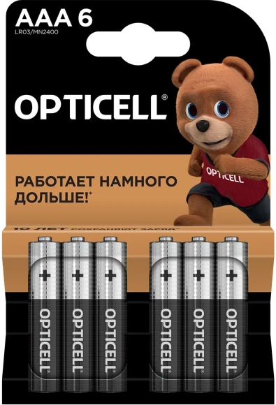 Батарея Opticell Basic LR03 AAA (6шт) блистер Батарея Opticell Basic LR03 AAA (6шт) блистер
