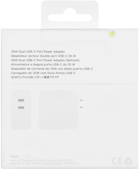 Адаптер Apple А2676 35W от бытовой электросети Адаптер Apple А2676 35W от бытовой электросети