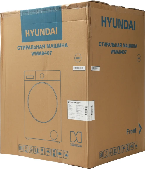 Стиральная машина Hyundai WMA8407 класс: A+++ загр.фронтальная макс.:8кг темно-серый инвертор Стиральная машина Hyundai WMA8407 класс: A+++ загр.фронтальная макс.:8кг темно-серый инвертор
