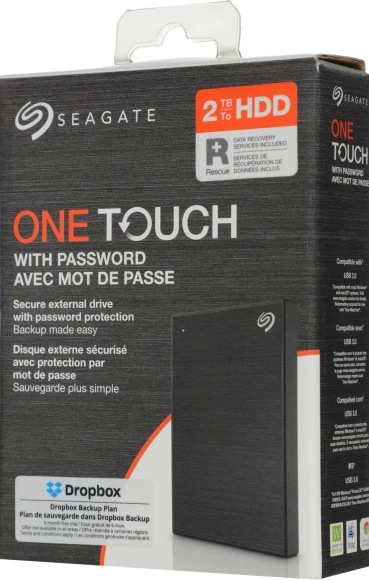 Жесткий диск Seagate USB3.0 2TB STKY2000400 One Touch 2.5" черный
