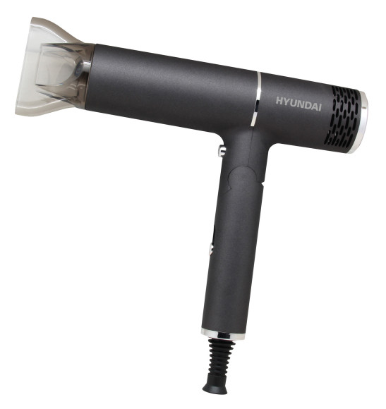 Фен Hyundai H-HD0765 1200Вт графитовый/хром Фен Hyundai H-HD0765 1200Вт графитовый/хром