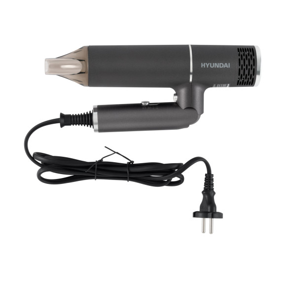 Фен Hyundai H-HD0765 1200Вт графитовый/хром Фен Hyundai H-HD0765 1200Вт графитовый/хром