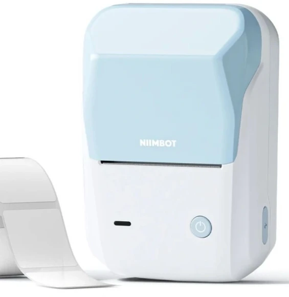 Термопринтер Niimbot B1 (1746797) 203dpi 50мм/с/USB/BT для печ.этик. голубой Термопринтер Niimbot B1 (1746797) 203dpi 50мм/с/USB/BT для печ.этик. голубой