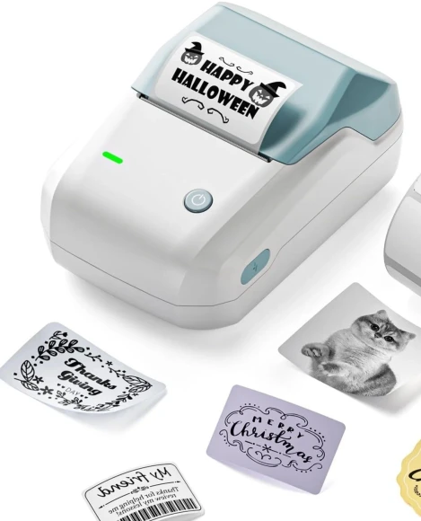 Термопринтер Niimbot B1 (1746797) 203dpi 50мм/с/USB/BT для печ.этик. голубой Термопринтер Niimbot B1 (1746797) 203dpi 50мм/с/USB/BT для печ.этик. голубой