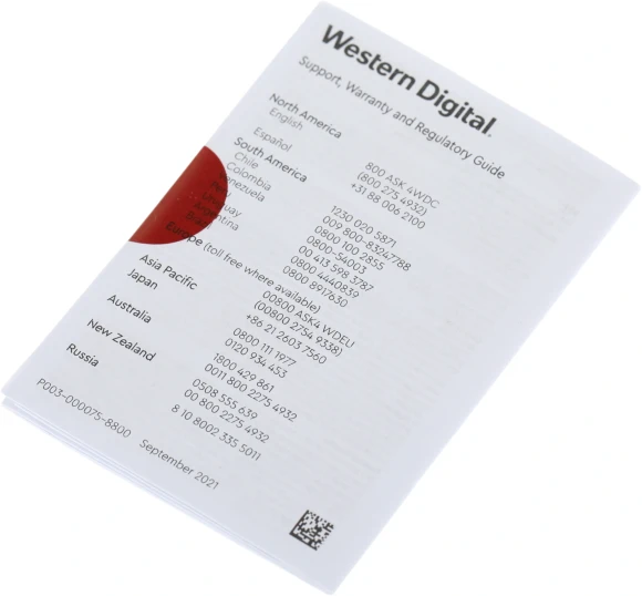 Накопитель SSD WD SATA-III 1TB WDS100T1R0A Red SA500 2.5"