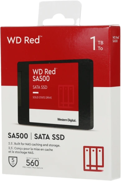 Накопитель SSD WD SATA-III 1TB WDS100T1R0A Red SA500 2.5"