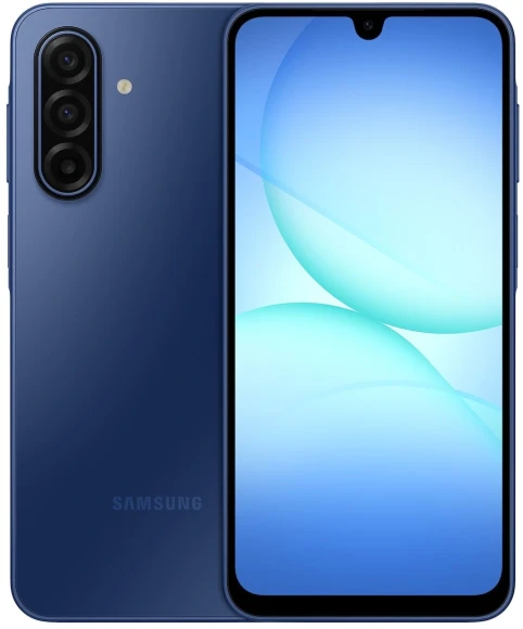 Смартфон Samsung SM-A175F Galaxy A17 256Gb 8Gb голубой моноблок 3G 4G 2Sim 6.7" 1080x2340 Android 15 50Mpix 802.11 a/b/g/n/ac NFC GPS GSM900/1800 GSM1900 microSD max2048Gb