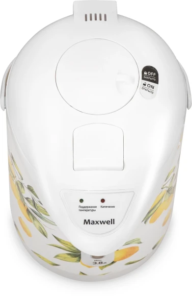 Термопот Maxwell MW-1756 3.8л. 750Вт белый/рисунок Термопот Maxwell MW-1756 3.8л. 750Вт белый/рисунок