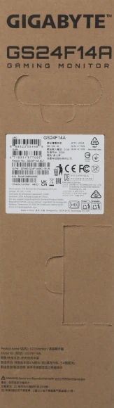 Монитор Gigabyte 23.8" GS24F14A черный IPS LED 16:9 HDMI матовая 400cd 178гр/178гр 1920x1080 144Hz DP FHD 3.16кг Монитор Gigabyte 23.8" GS24F14A черный IPS LED 16:9 HDMI матовая 400cd 178гр/178гр 1920x1080 144Hz DP FHD 3.16кг