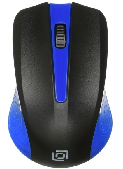 Мышь Оклик 485MW черный/синий оптическая 1200dpi беспров. USB для ноутбука 3but (997826)