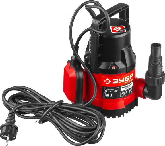 Насос дренажный Зубр НПЧ-М1-250 250Вт 5400л/час Насос дренажный Зубр НПЧ-М1-250 250Вт 5400л/час