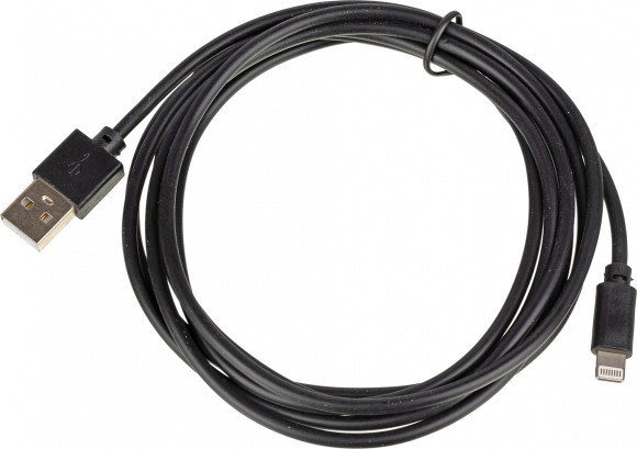 Кабель USB (m)-Lightning (m) 2м черный Кабель USB (m)-Lightning (m) 2м черный