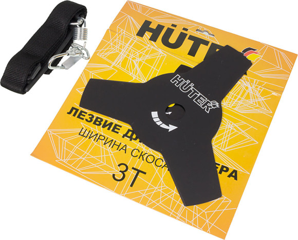 Триммер электрический Huter GET-1500SL 1500Вт разбор.штан. реж.эл.:леска/нож