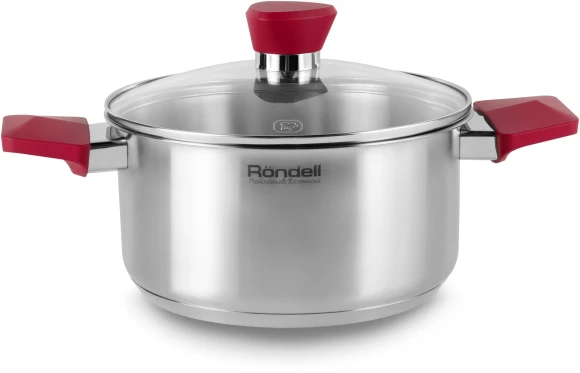 Кастрюля Rondell Strike RDS-813 2л. d=18см (с крышкой) стальной