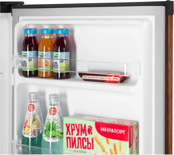 Холодильник Maunfeld MFF83WD 1-нокамерн. дерево/черный мат. Холодильник Maunfeld MFF83WD 1-нокамерн. дерево/черный мат.