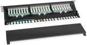 Патч-панель Cabeus PL-24-CAT.6-SH-DUAL 19" 1U 24xRJ45 кат.6 FTP