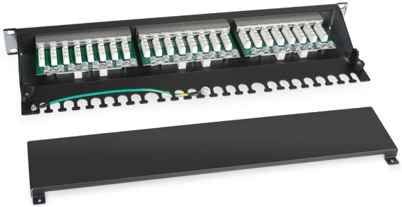 Патч-панель Cabeus PL-24-CAT.6-SH-DUAL 19" 1U 24xRJ45 кат.6 FTP